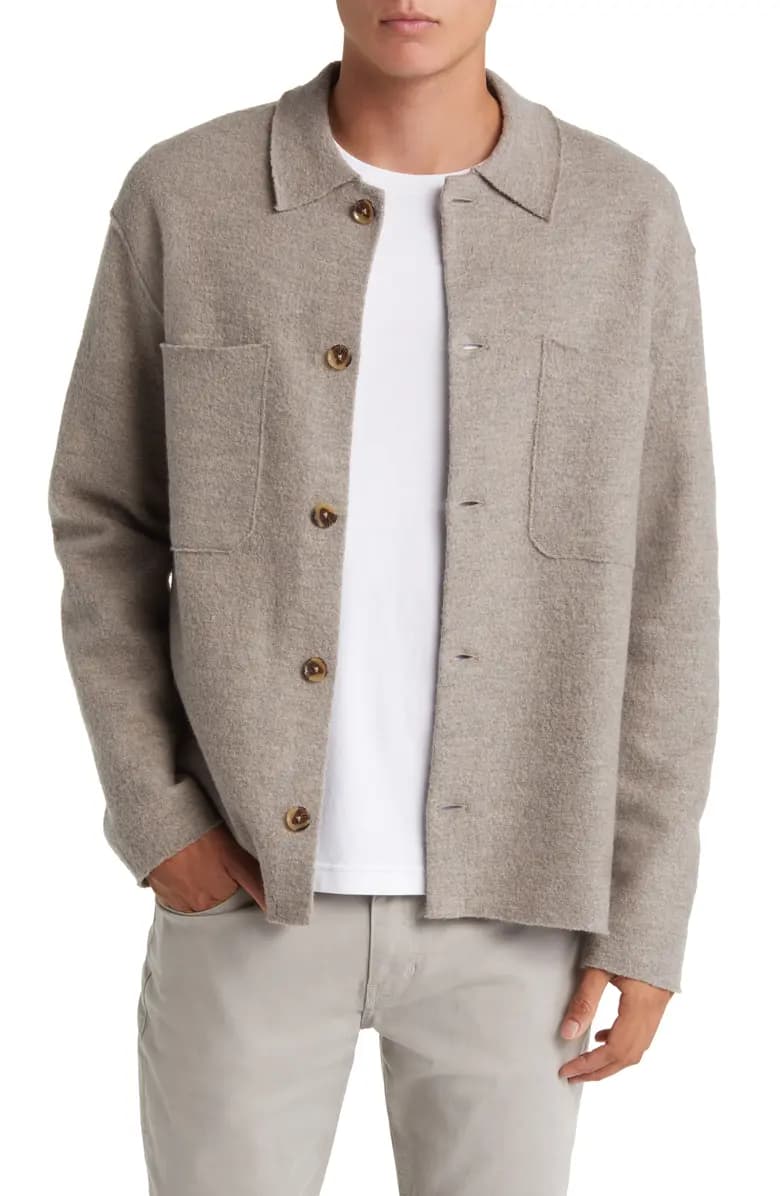 Jonas Boiled Wool Shirt Jacket